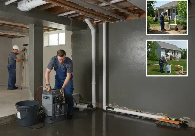 Basement Waterproofing and Flood Prevention process in Harristown, IL